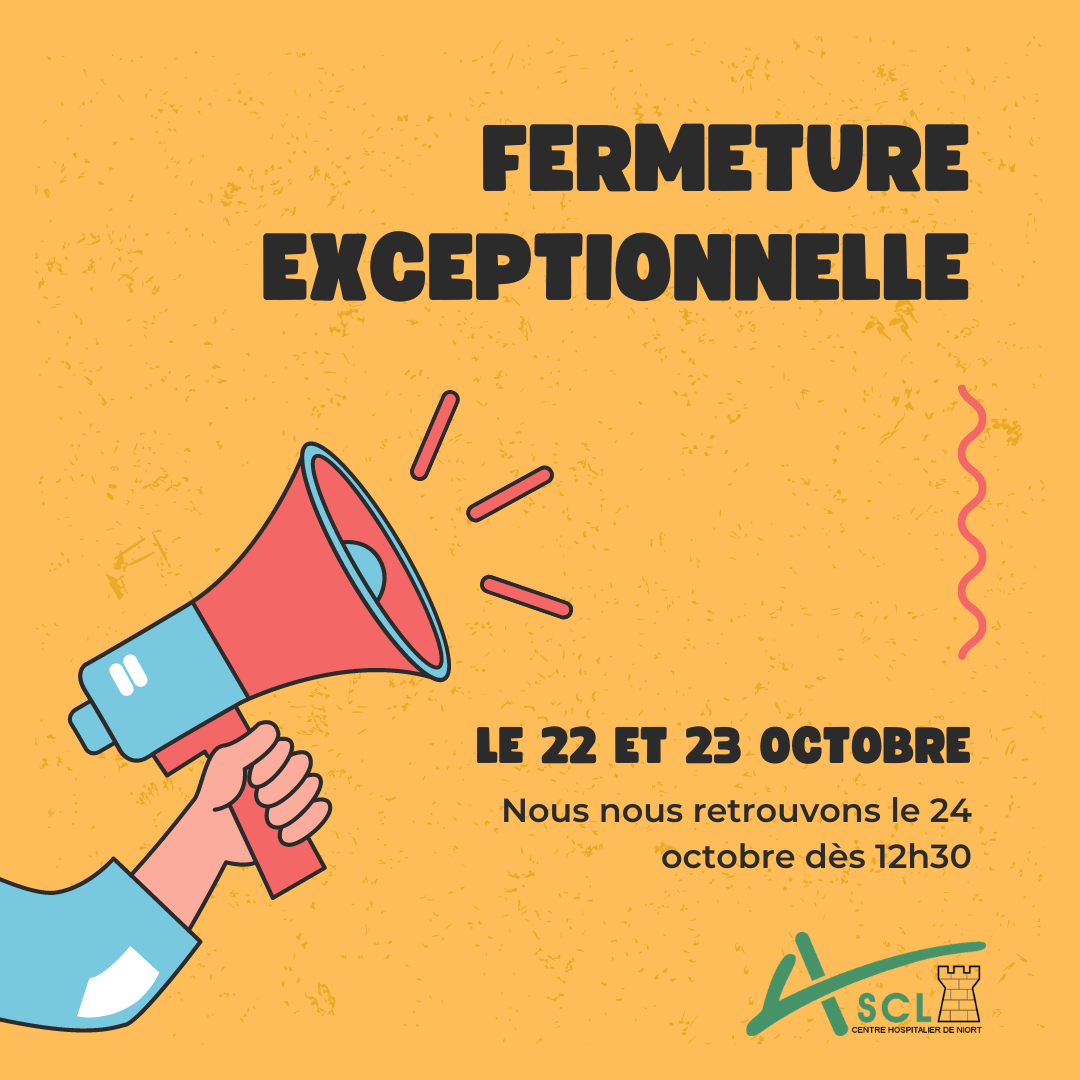 Publication instagram annonce fermeture exceptionnelle entreprise simple illustration jaune